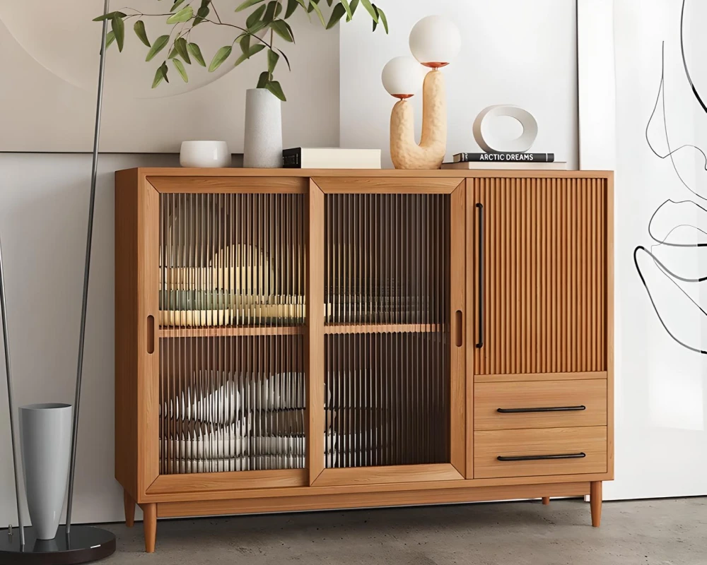 sideboard with drawers and shelves